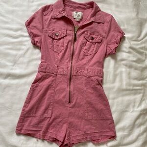 Urban Outfitters Pink Romper with Zipper